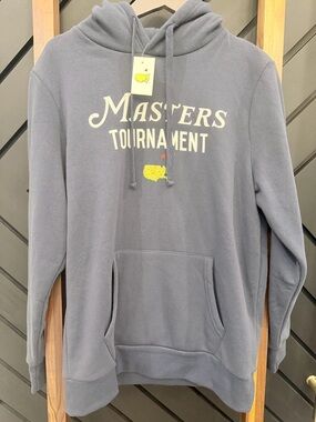 Authentic Masters Tournament Navy Blue Hoodie with Retro Classic Logo